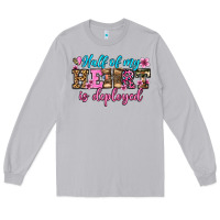 Moon Dust half of my haert is deployed olivia Long Sleeve Tee - OliviaCreatesArt