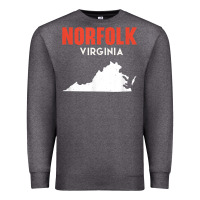 Charcoal Heather norfolk virginia usa state america travel virginian Premium Sweatshirt - trangStudio
