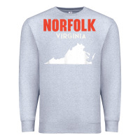 Heather Grey norfolk virginia usa state america travel virginian Premium Sweatshirt - trangStudio
