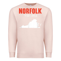 Pale Pink norfolk virginia usa state america travel virginian Premium Sweatshirt - trangStudio
