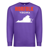 Purple norfolk virginia usa state america travel virginian Premium Sweatshirt - trangStudio