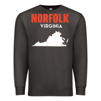 Smoke norfolk virginia usa state america travel virginian Premium Sweatshirt - trangStudio