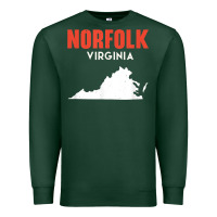 Sports Green norfolk virginia usa state america travel virginian Premium Sweatshirt - trangStudio