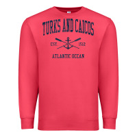 Cardinal Turks And Caicos Vintage Navy Crossed Oars & Boat Anchor Premium Sweatshirt - trangStudio