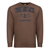 Chestnut Turks And Caicos Vintage Navy Crossed Oars & Boat Anchor Premium Sweatshirt - trangStudio