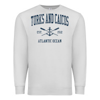 Dove Grey Turks And Caicos Vintage Navy Crossed Oars & Boat Anchor Premium Sweatshirt - trangStudio