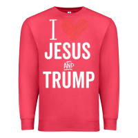 Cardinal I Love Jesus And Trump Republican Conservative Gift Premium Sweatshirt - trangStudio