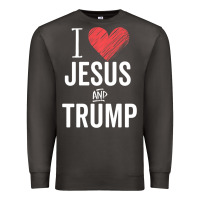 Smoke I Love Jesus And Trump Republican Conservative Gift Premium Sweatshirt - trangStudio