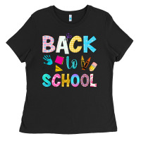 Black back to school Ladies Tee - NancyCooperArtShop
