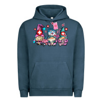 Pigment Midnight Navy nurse gnomes Urban Hoodie - AdoDesignShop