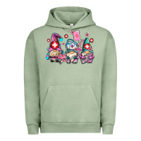 Pigment Oil Green nurse gnomes Urban Hoodie - AdoDesignShop