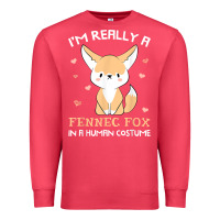 Cardinal i'm really a fennec fox in a human costume funny gift t shirt Premium Sweatshirt - trangStudio