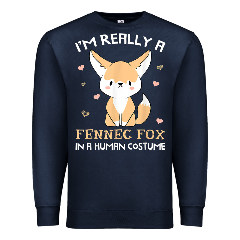I'm Really A Fennec Fox In A Human Costume Funny Gift T Shirt Premium Sweatshirt by trangStudio | Teevron
