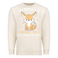 Sandshell i'm really a fennec fox in a human costume funny gift t shirt Premium Sweatshirt - trangStudio