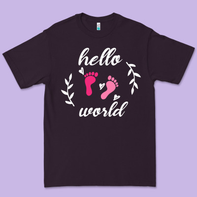 Hello World Premium Tee Designed By Bettercallsaul