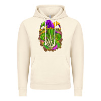 Vintage Artic Mardi Gras with skeleton hand Vintage Hoodie - HowdyJamesFarm