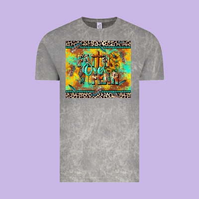 Faith Over Fear Vintage Tee Designed By Cowgirlartshop