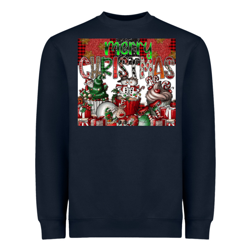 Merry Christmas Heavyweight Sweatshirt by CowhideDigitalArt | Teevron
