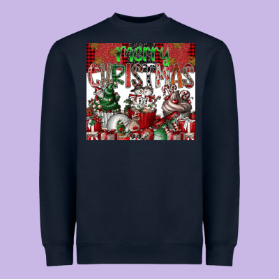 Merry Christmas Heavyweight Sweatshirt Designed By Cowhidedigitalart