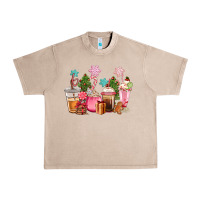 French Oak pink christmas coffe cups Urban Heavy Tee - CowGirlArtShop