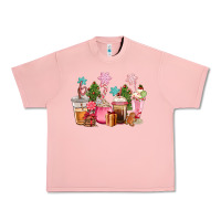 Salmon pink christmas coffe cups Urban Heavy Tee - CowGirlArtShop