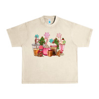 Sandshell pink christmas coffe cups Urban Heavy Tee - CowGirlArtShop