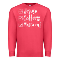 Cardinal Checklist Jesus Coffee Mascara Premium Sweatshirt - trangStudio