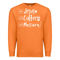 Carrot Checklist Jesus Coffee Mascara Premium Sweatshirt - trangStudio