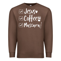 Checklist Jesus Coffee Mascara Premium Sweatshirt | Teevron