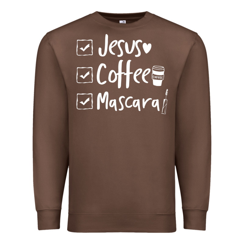 Checklist Jesus Coffee Mascara Premium Sweatshirt by trangStudio | Teevron