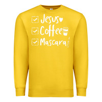 Lemon Checklist Jesus Coffee Mascara Premium Sweatshirt - trangStudio