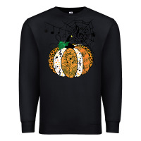 Black halloween pumpkin music symbols music teacher halloween t shirt copy Premium Sweatshirt - trangStudio