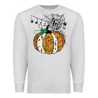 Halloween Pumpkin Music Symbols Music Teacher Halloween T Shirt Copy Premium Sweatshirt | Teevron