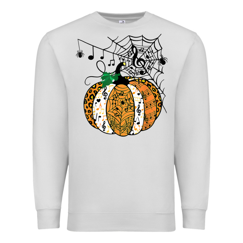 Halloween Pumpkin Music Symbols Music Teacher Halloween T Shirt Copy Premium Sweatshirt by trangStudio | Teevron