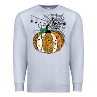 Heather Grey halloween pumpkin music symbols music teacher halloween t shirt copy Premium Sweatshirt - trangStudio