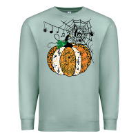 Seafoam halloween pumpkin music symbols music teacher halloween t shirt copy Premium Sweatshirt - trangStudio