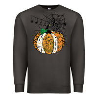 Smoke halloween pumpkin music symbols music teacher halloween t shirt copy Premium Sweatshirt - trangStudio