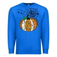 True Royal halloween pumpkin music symbols music teacher halloween t shirt copy Premium Sweatshirt - trangStudio