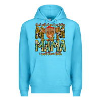 Ocean Blue God Gifted Me Two Titles And Mama i Rock Them Both Premium Hoodie - CowhideDigitalArt