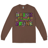 Chestnut drink drank drunk mardi gras olivia Long Sleeve Tee - OliviaCreatesArt