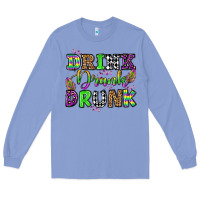 Colony Blue drink drank drunk mardi gras olivia Long Sleeve Tee - OliviaCreatesArt