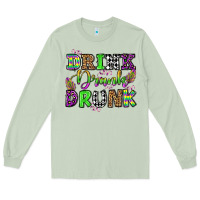 Matcha drink drank drunk mardi gras olivia Long Sleeve Tee - OliviaCreatesArt