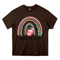 Chocolate Brown hello 1 st grade Heavy Core Tee - JahusDesignShop