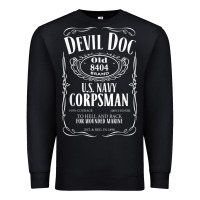 Black corpsman 8404 devildoc gift for corpsman t shirt Premium Sweatshirt - trangStudio