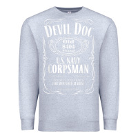 Heather Grey corpsman 8404 devildoc gift for corpsman t shirt Premium Sweatshirt - trangStudio