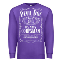 Purple corpsman 8404 devildoc gift for corpsman t shirt Premium Sweatshirt - trangStudio