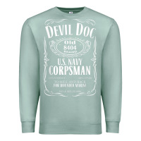 Seafoam corpsman 8404 devildoc gift for corpsman t shirt Premium Sweatshirt - trangStudio