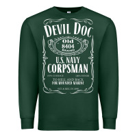 Sports Green corpsman 8404 devildoc gift for corpsman t shirt Premium Sweatshirt - trangStudio