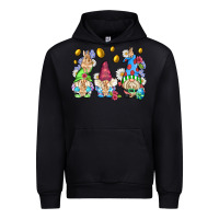 Black easter gnome with eggs Urban Hoodie - AdoDesignShop