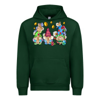 Forest Green easter gnome with eggs Urban Hoodie - AdoDesignShop